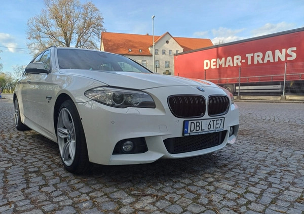 BMW Seria 5 cena 76900 przebieg: 281000, rok produkcji 2013 z Bolesławiec małe 379